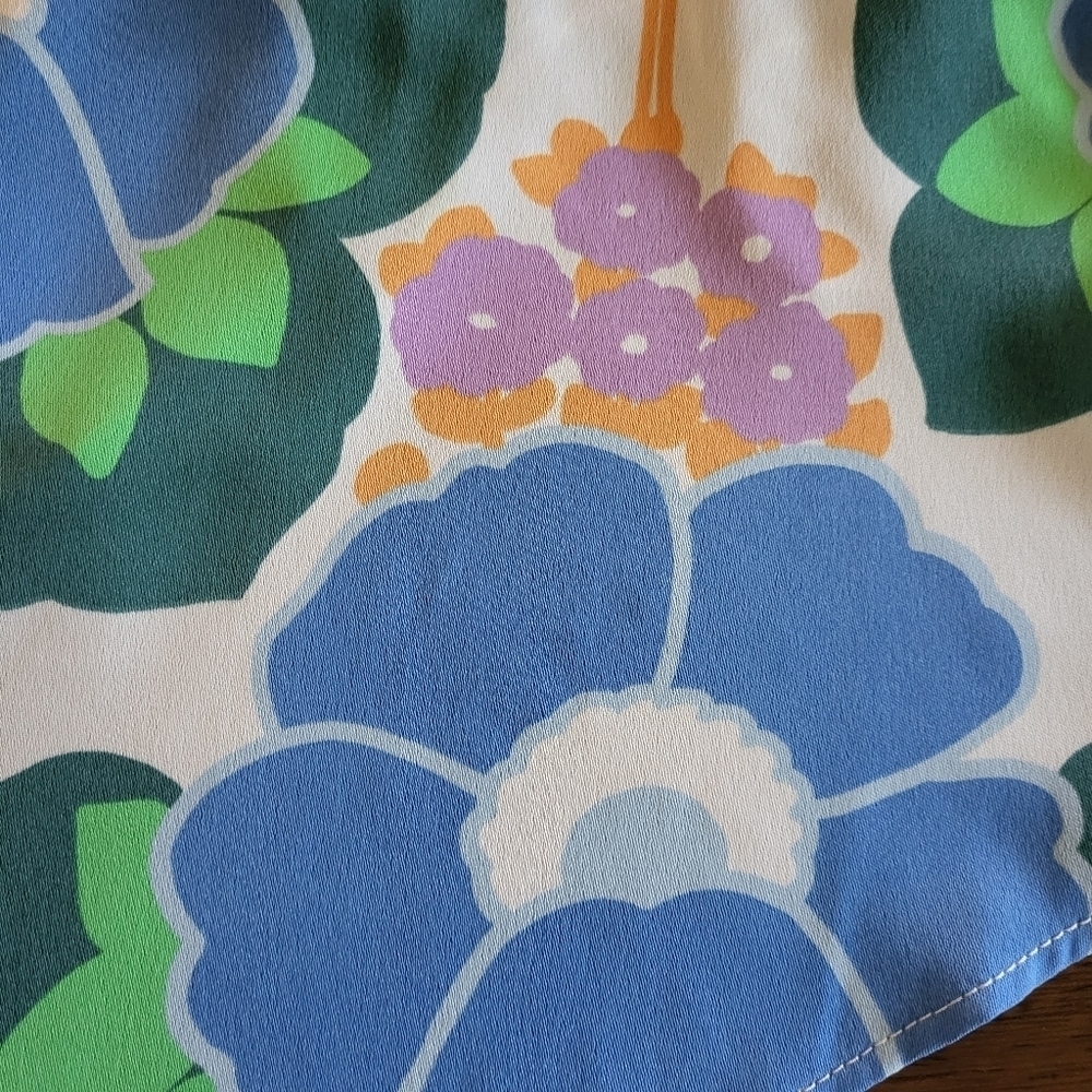NWT Zara Retro 70s Floral Halter Top - Hanky Hem Backless Scarf Top XS Festival - Picture 8 of 12